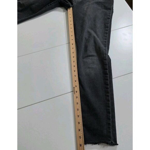 Hudson Natalie Jeans Womens 28 Gray Mid Rise Skinny Raw Hem Stretch Grunge Boho - Picture 6 of 14